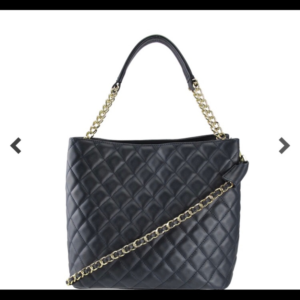 Ron White Leather Quilted Shoulder Bag